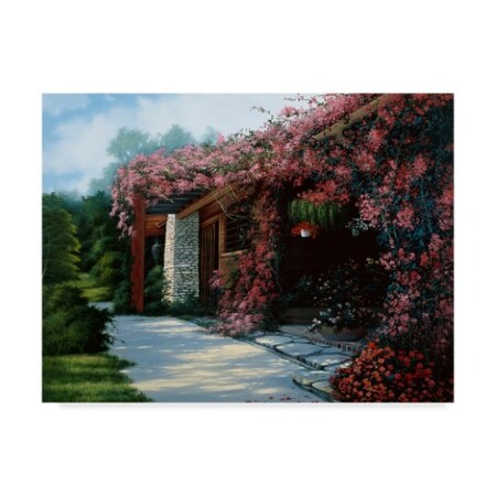 Anthony Casay 'Garden Scene 1' Canvas Art,24x32